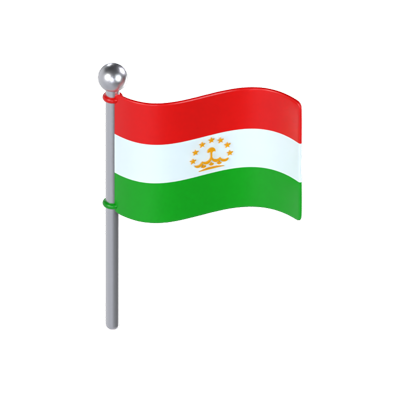 Tajikistan Flag 3D Model 3D Graphic