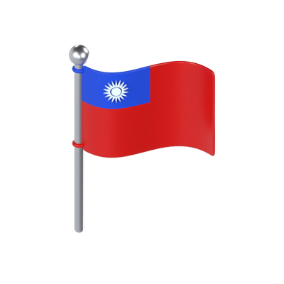 Taiwan Flag 3D Model 3D Graphic