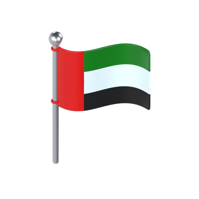 United Arab Emirates Flag 3D Model 3D Graphic