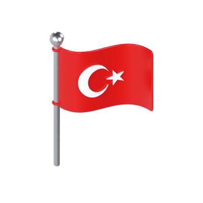 Turkey Flag 3D Model 3D Graphic