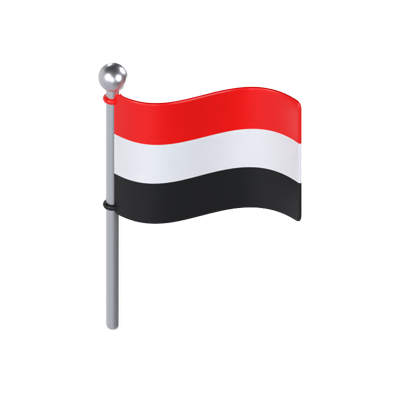 Yemen Flag 3D Model 3D Graphic