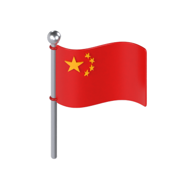 China Flagge 3D Modell 3D Graphic