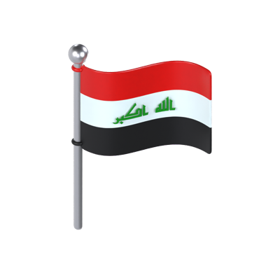 Iraq Flag 3D Model 3D Graphic