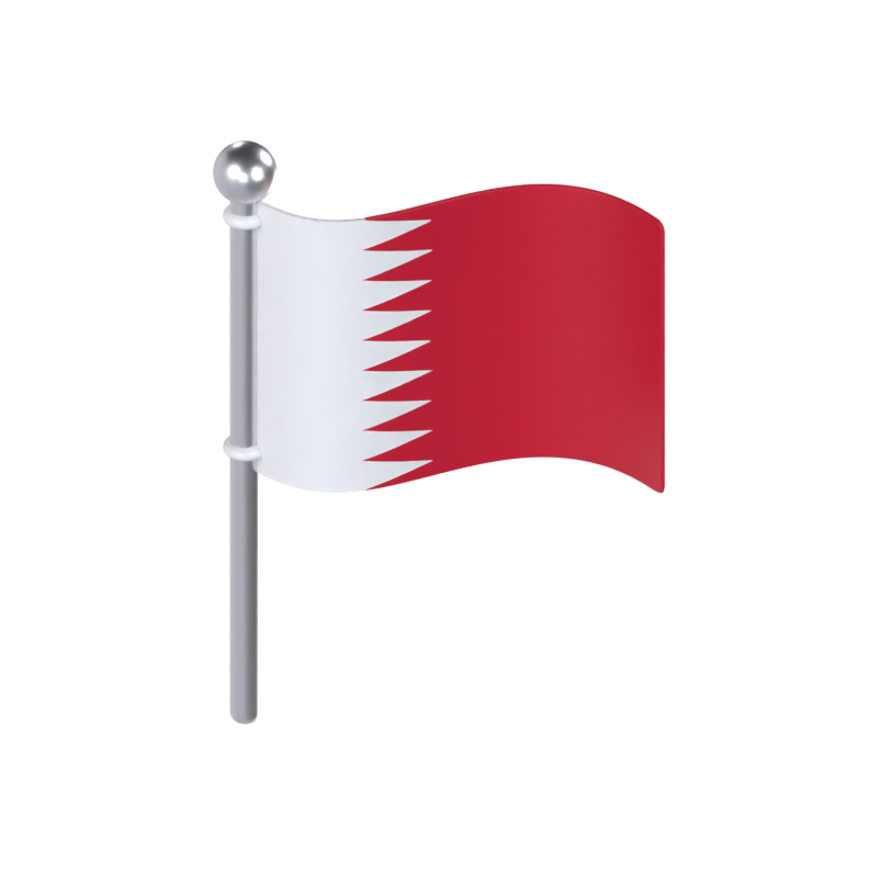 Modelo 3D de la bandera de Qatar 3D Graphic