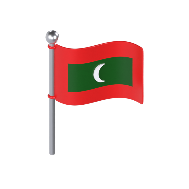 Maldives Flag 3D Model