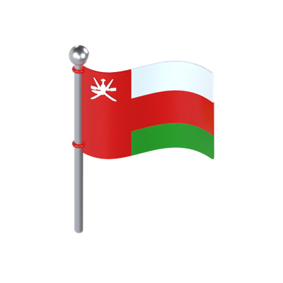 Oman Flag 3D Model 3D Graphic