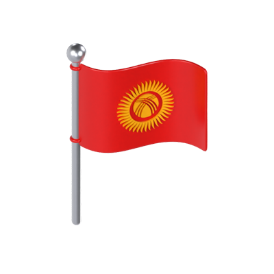 Kyrgyzstan Flag 3D Model 3D Graphic