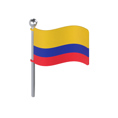 bandera de colombia modelo 3d 3D Graphic