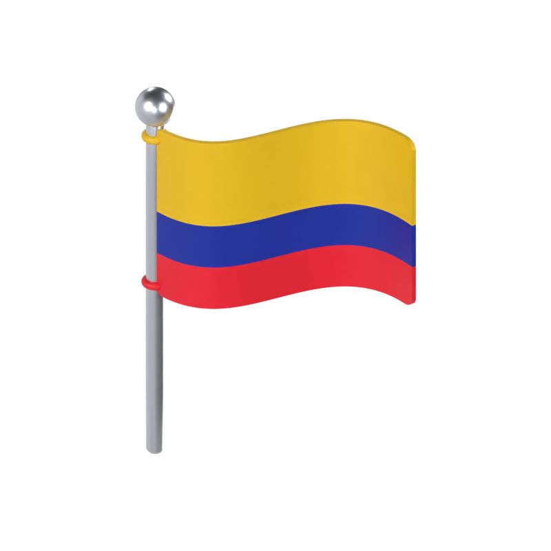 Bandera de Colombia Modelo 3D