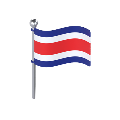 Costa Rica Flag 3D Model 3D Graphic