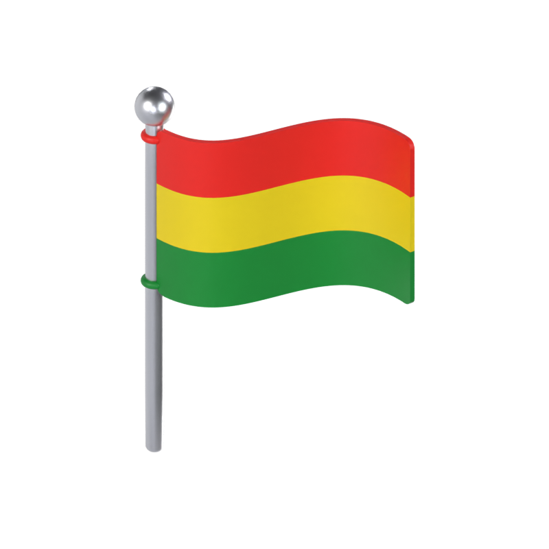 Bolivien Flagge 3D Modell