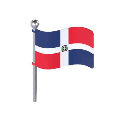 Dominican Republic Flag 3D Model 3D Graphic