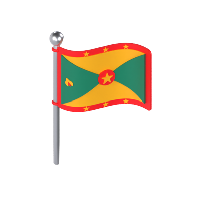 Grenada Flag 3D Model 3D Graphic