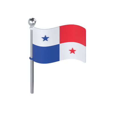 Panama Flag 3D Model 3D Graphic