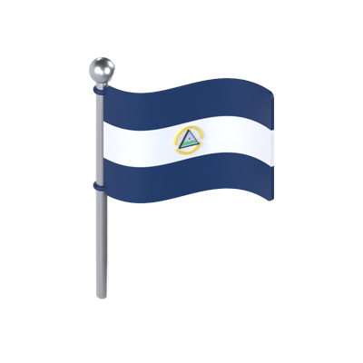 Nicaragua Flag 3D Model 3D Graphic