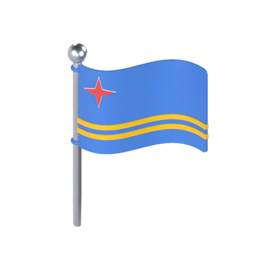 Aruba Flag 3D Model 3D Graphic
