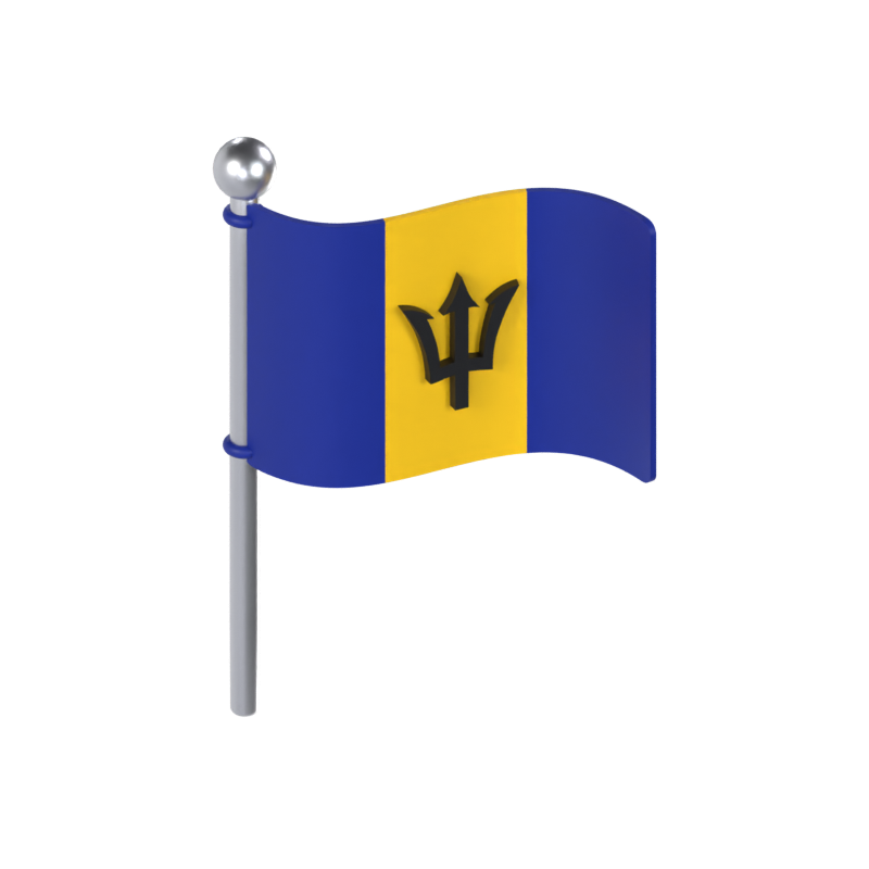 Barbados Flagge 3D Modell 3D Graphic