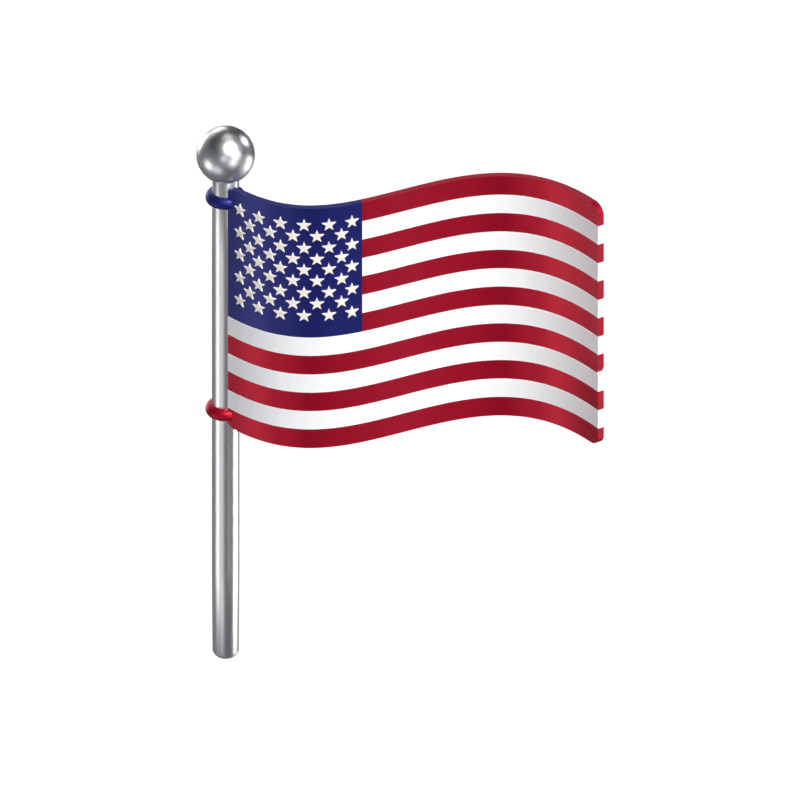 USA Flagge 3D Modell 3D Graphic