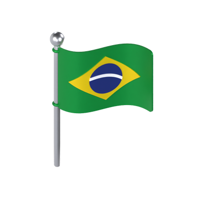 brasilien flagge 3d modell 3D Graphic