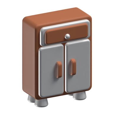Cupboard 3D Icon Model 3D Graphic