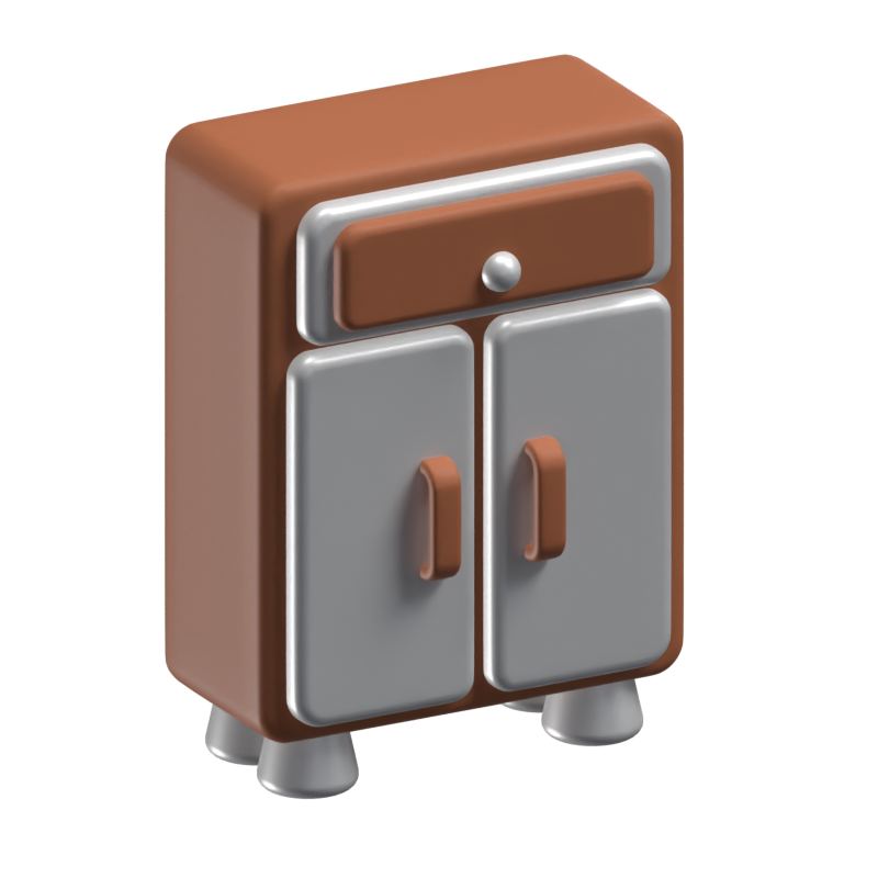 Cupboard 3D Icon Model