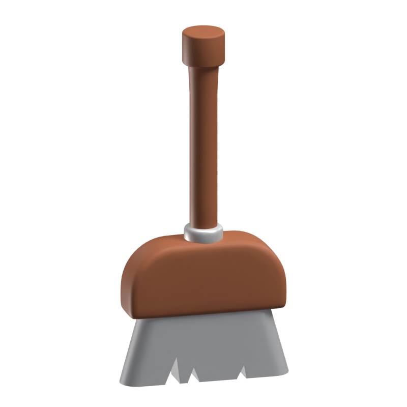 Broom 3D Icon Model 3D Graphic