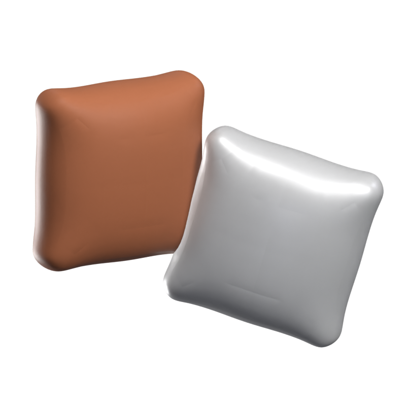 Two Pillows 3D Icon Model 3D Graphic