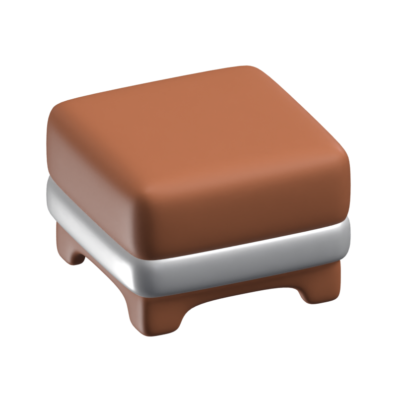 Ottoman 3D Icon Model 3D Graphic