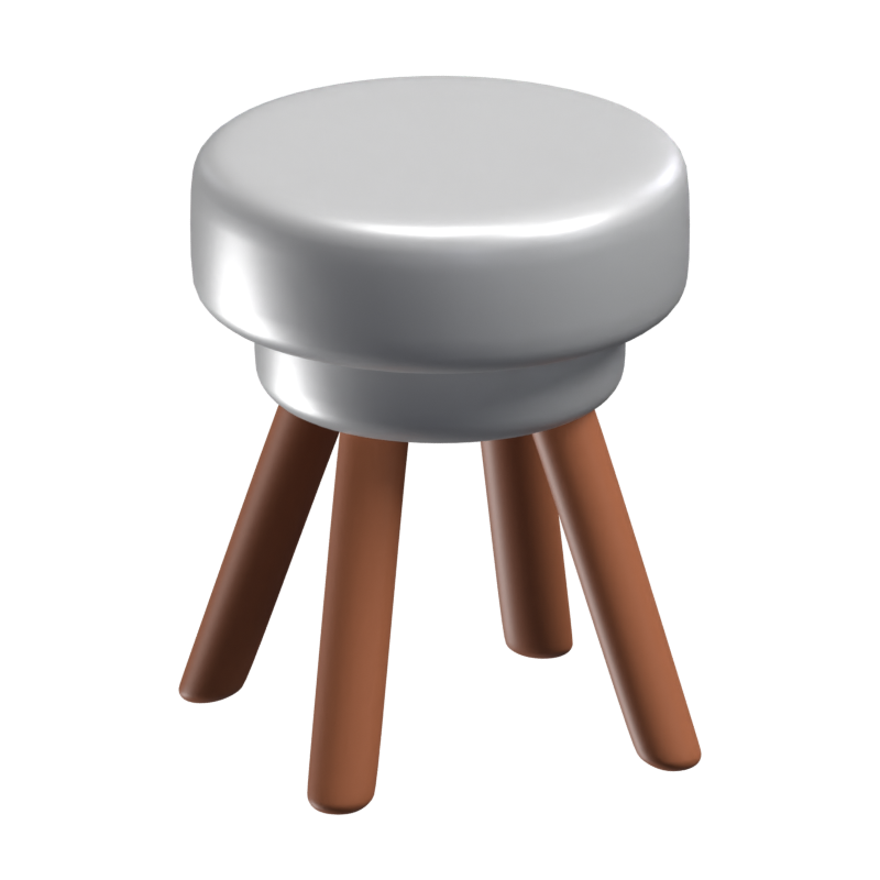 Stool 3D Icon Model