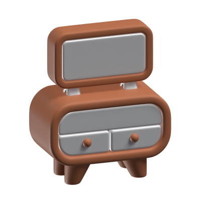 TV Table 3D Icon Model 3D Graphic