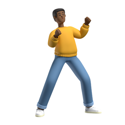 fred delivery app personaje 3d 3D Graphic