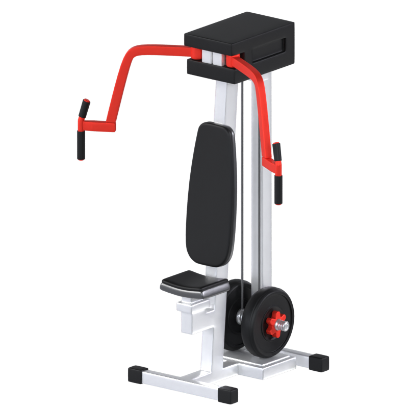 Pec Deck Machine 3D Model 3D Graphic