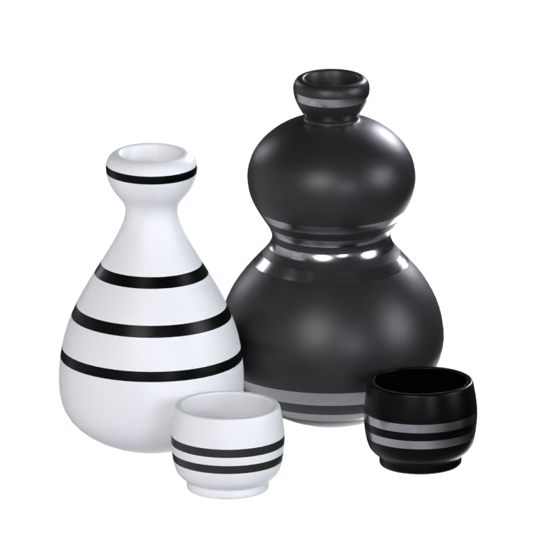 Sake 3D Modell 3D Graphic