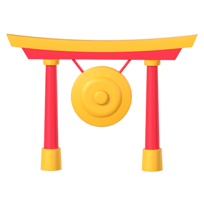 Chinese Gong 3D Model 3D Graphic