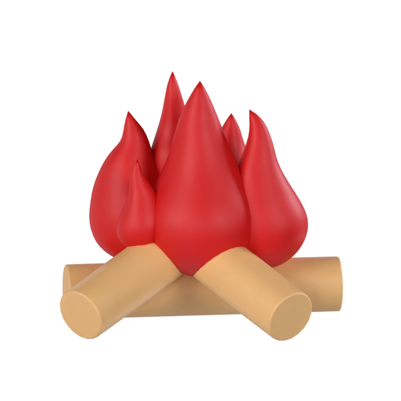 Lagerfeuer 3D Modell 3D Graphic