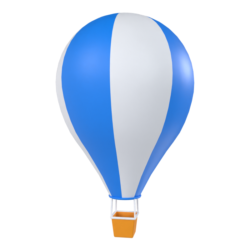 Hot Air Balloon 3D Model 3D Graphic