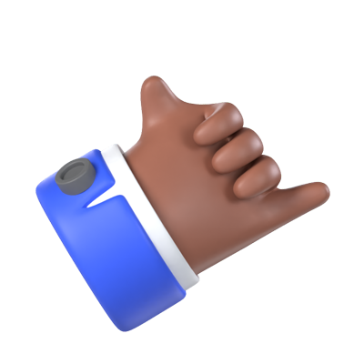 Call Hand 3D Model 3D Graphic