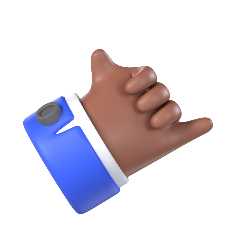 Call Hand 3D Model 3D Graphic