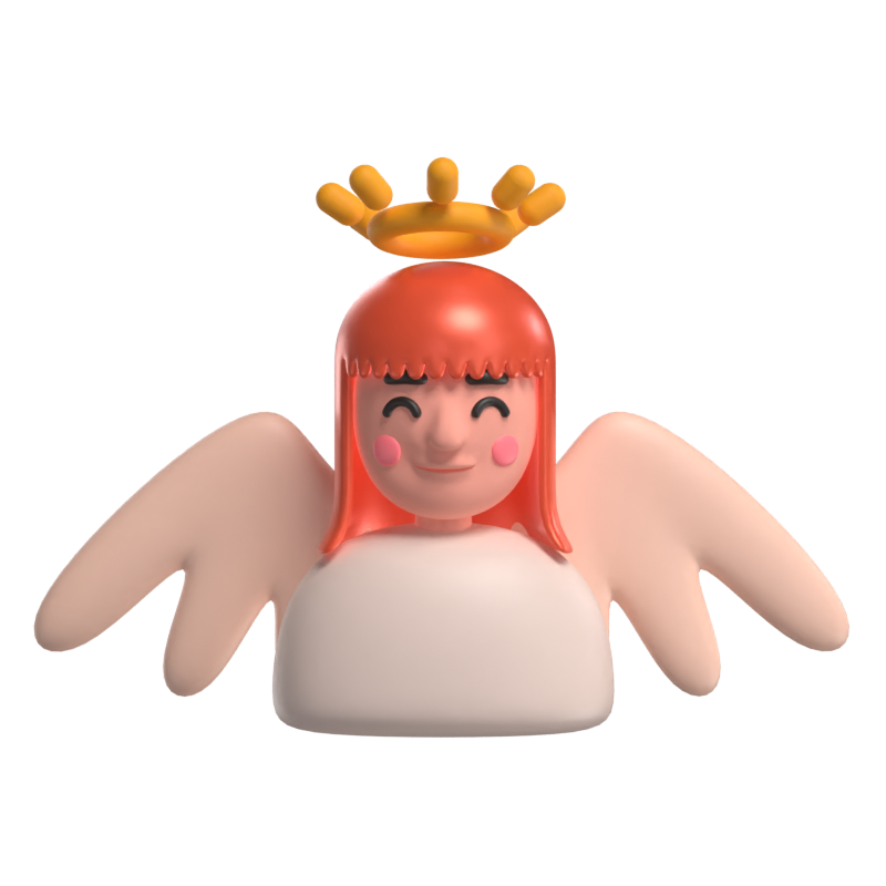 Modelo 3D de anjo