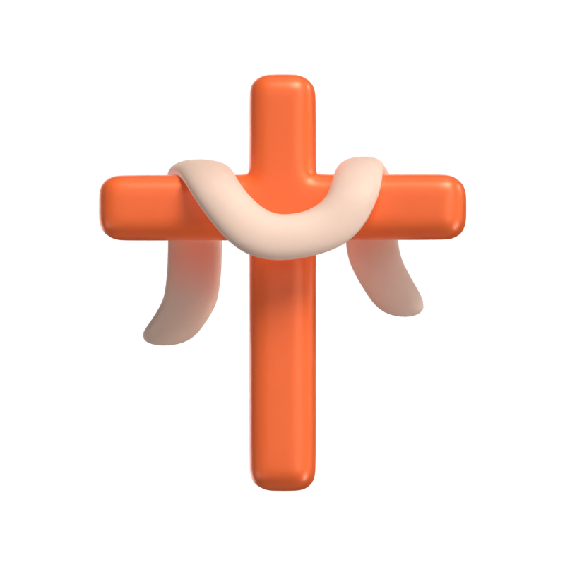 Christ Symbol With Rope 3D Model 3D Graphic