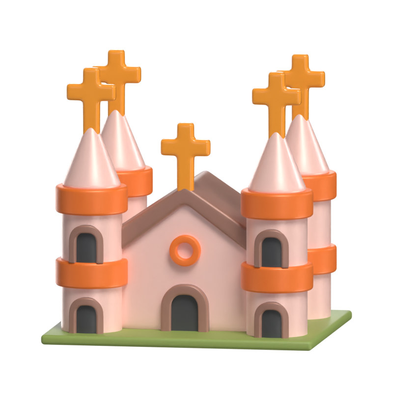 Kirche 3D-Modell 3D Graphic