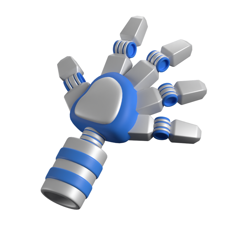 Robot Hand 3D Animated Icon 3D Graphic