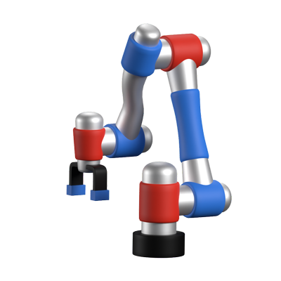 Cobots 3D Animated Icon 3D Graphic