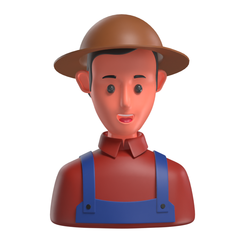 Farmer 3D Model