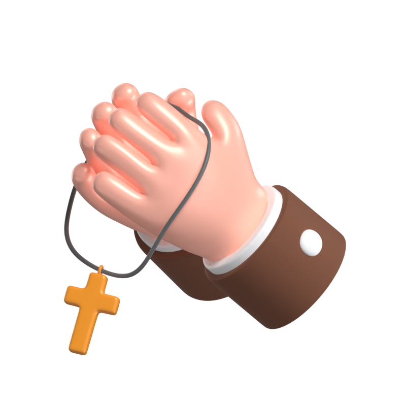 Modelo 3D de Christianity Pray 3D Graphic