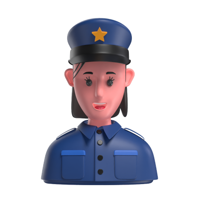 Police Woman 3D Model 3D Graphic
