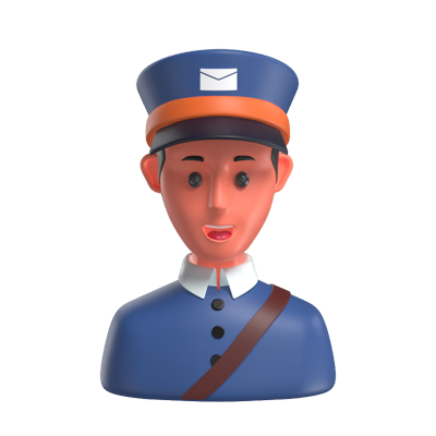 Postman 3D Model 3D Graphic
