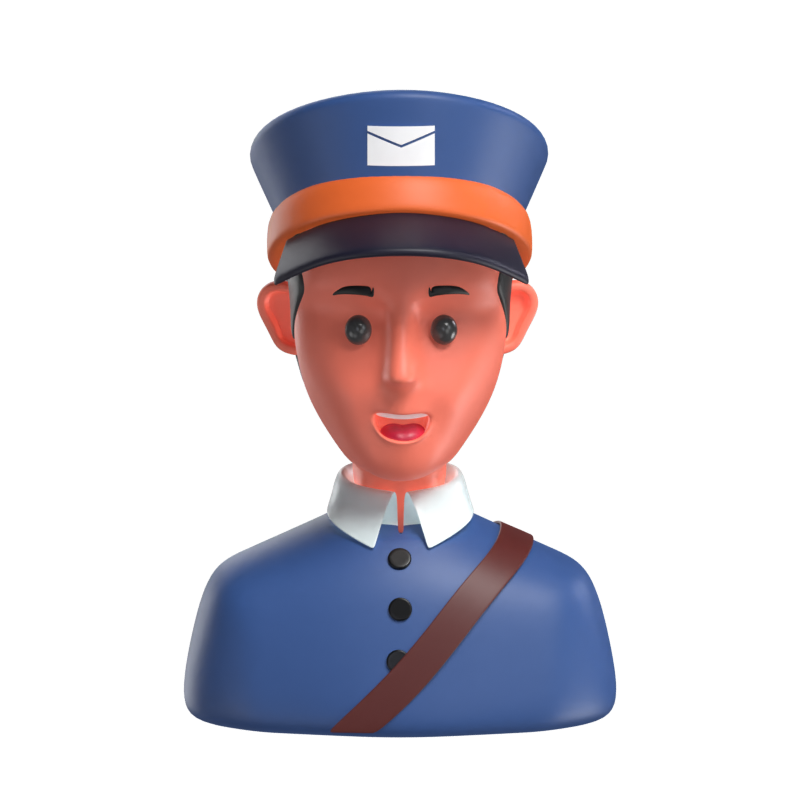 Postman 3D Model 3D Graphic