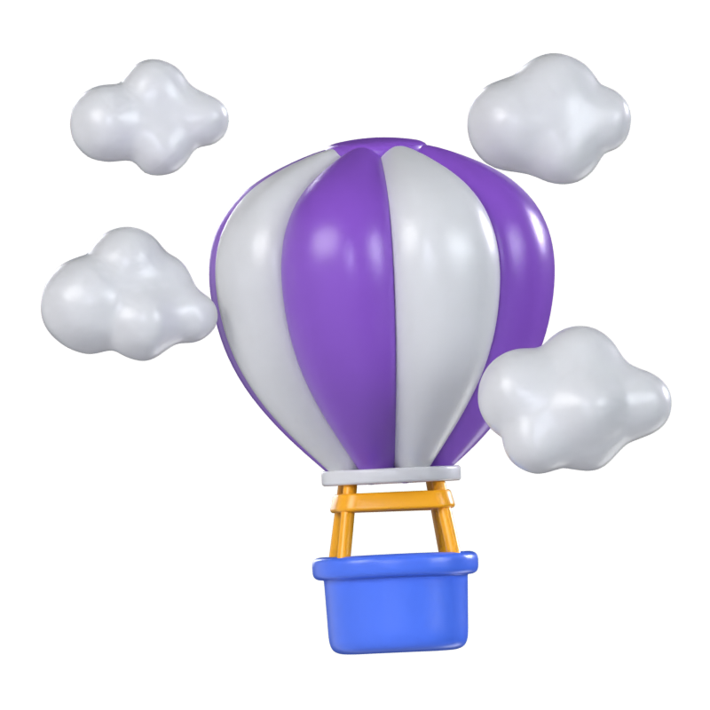 Hot Air Balloon 3D Model 3D Graphic