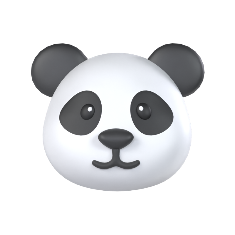 Modelo 3D do panda